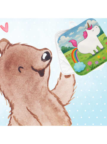 Mr. & Mrs. Panda Topfuntersetzer Einhorn Pupsen Design ohne Spruch in Weiß