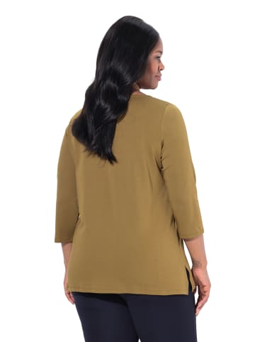 Ulla Popken Shirt in olivgrün