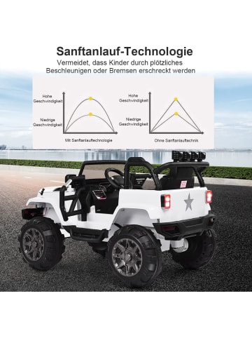 COSTWAY 12V Elektroauto 3-7 Jahren in Weiß