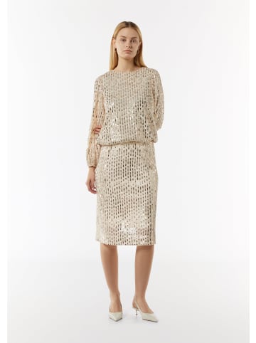 comma Bluse langarm in Beige