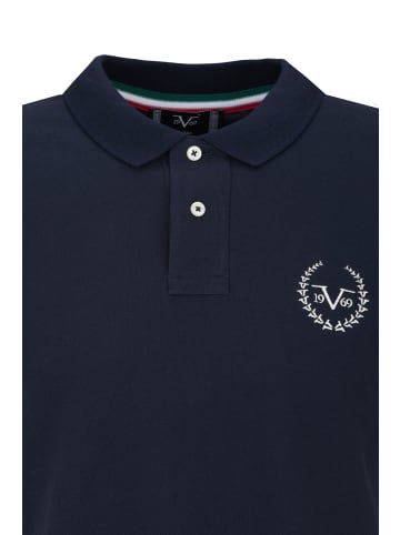 19V69 Italia by Versace Poloshirt Tiziano in blau