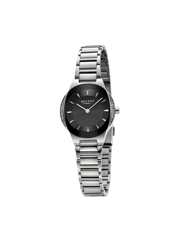 Regent Armbanduhr-Analog silber klein (ca. 28,5mm) Regent Metallarmband