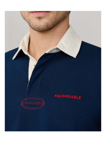 Faconnable Polo in Blau