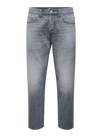 ONLY & SONS Normal geschnitten jeans in Medium Grey Denim
