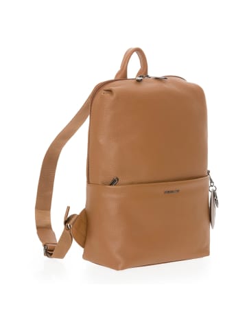 Mandarina Duck Mellow Leather - Rucksack 13" 36 cm Leder in indian tan