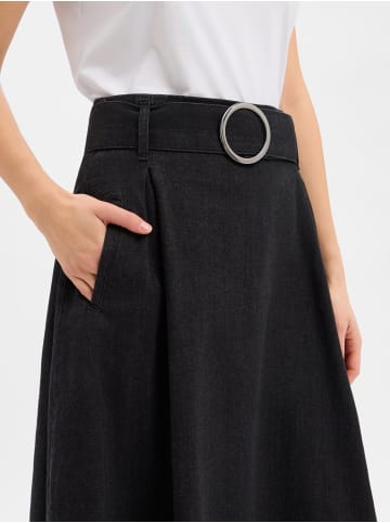 More & More Jeansrock in anthrazit