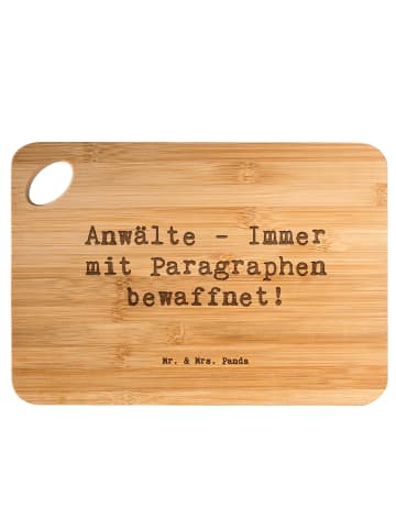 Mr. & Mrs. Panda Holzbrettchen Spruch Anwalt Paragraphen mit Spruch in Braun