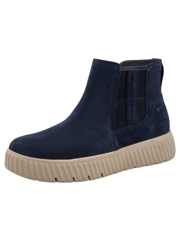 Tamaris WIDE FIT Chelsea Boot in NAVY SUEDE