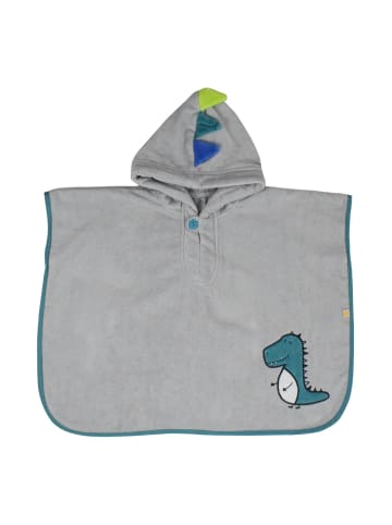 Frottee Badeponcho in Grau