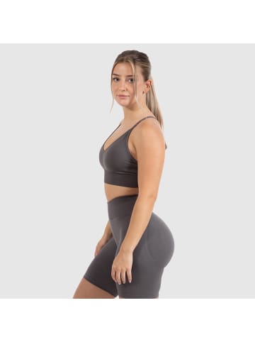 SMILODOX Sport BH Maria Solid Scrunch in Anthrazit