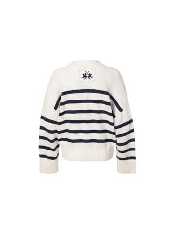 La Martina Strickjacke WCS001 in weiss