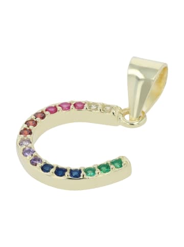 Adeliás Damen Anhänger aus 925 Silber in gold