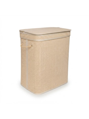 relaxdays Wäschekorb in Natur - (B)49 x (H)61 x (T)33 cm