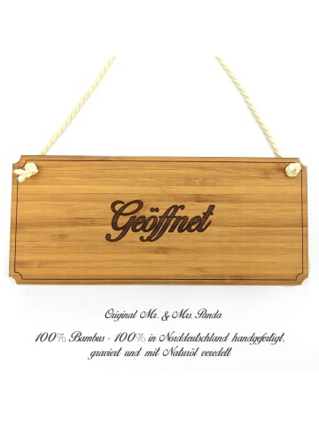 Mr. & Mrs. Panda Schild Geöffnet mit Spruch in Keine Angabe