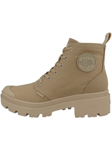 Palladium Schnürboots Pallabase Twill in beige