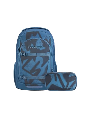Coocazoo Schulrucksack-Set EVERY "Graffiti Groove" 2-tlg. in Blau