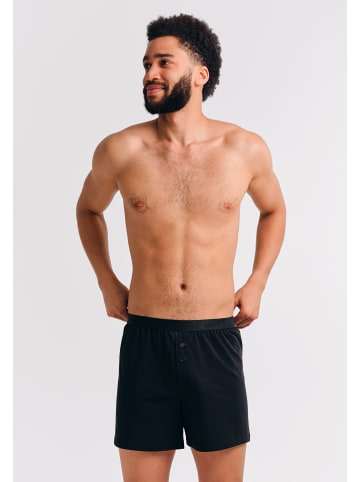 Erlich Textil  weite Boxershorts CASUAL COTTON BOXERS in schwarz