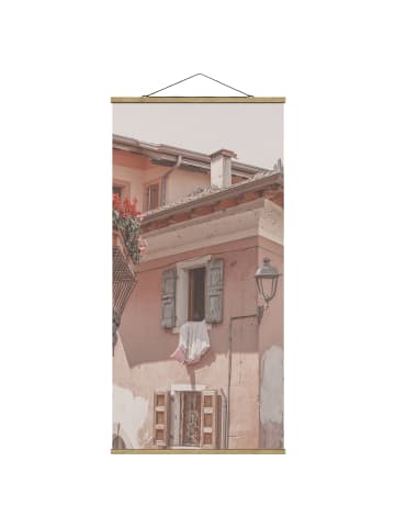 WALLART Stoffbild mit Posterleisten - Bella Italia in Rosa