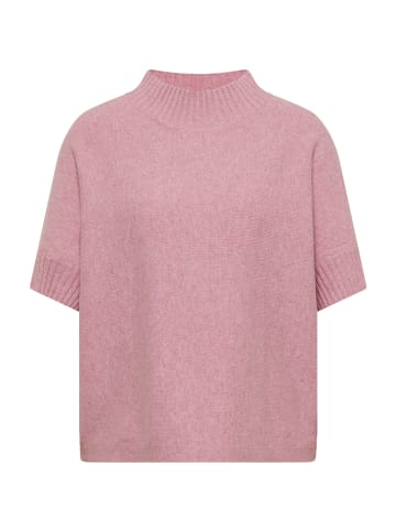 Cecil Strickpullover mit Turtle Neck und Dolmanärmeln in Velvet Rose Melange