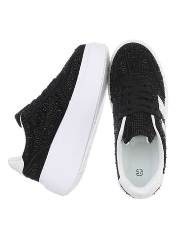 Ital-Design Freizeitschuh in Schwarz und Weiß