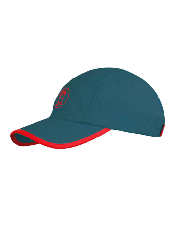 Trollkids Cap Troll in petrol/red