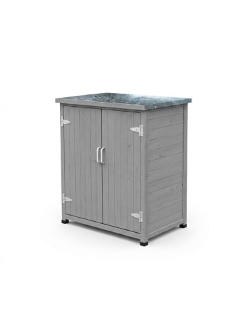 relaxdays Pflanztisch in Grau - (B)75 x (H)90 x (T)40 cm