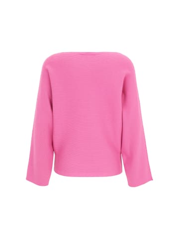 Zero  Strickpullover mit U-Bootausschnitt in Raspberry Velvet