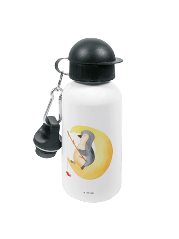 Mr. & Mrs. Panda Kindertrinkflasche Pinguin Mond ohne Spruch in Weiß