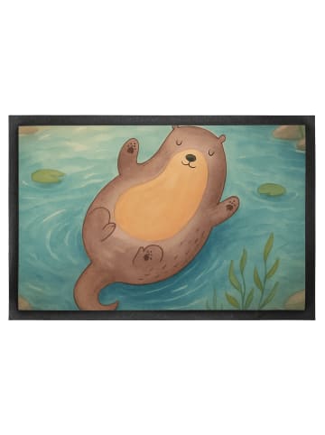 Mr. & Mrs. Panda Schmutzmatte Otter Umarmen Design ohne Spruch in Weiß