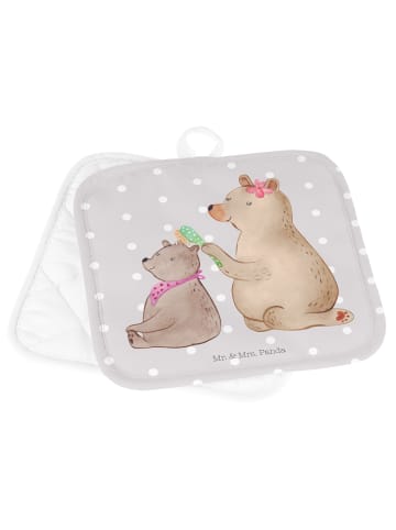 Mr. & Mrs. Panda topfhalter Bär Kind ohne Spruch in Grau Pastell