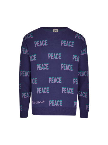 MANITOBER Peace Strickpullover in Navy