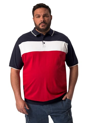 Men Plus Poloshirt in navy blau