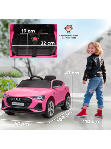 HOMCOM Kinder Elektroauto in Rosa 108L x 60B x 47H cm