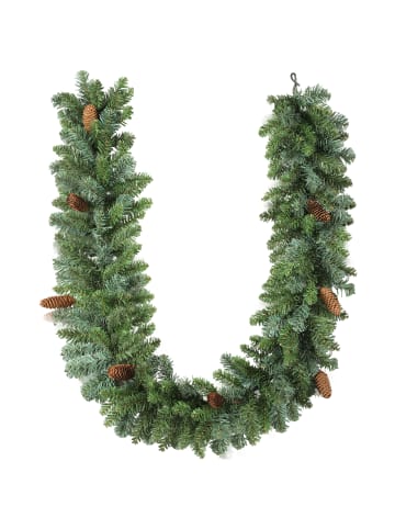 HOMCOM Weihnachtsgirlande-180L x 25B x 25H cm-Grün