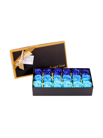 Wisam® Ewige Duftrosen Box Blau 18 Rosen Geschenk Deko
