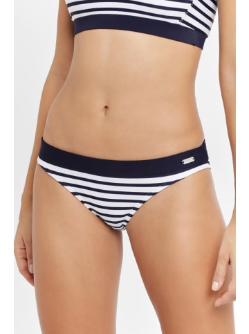 Venice Beach Bikini-Hose in weiß-marine gestreift