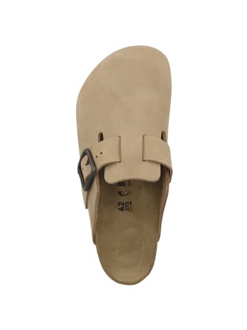 Birkenstock Clogs Boston Wire Buckle Nubukleder normal in beige