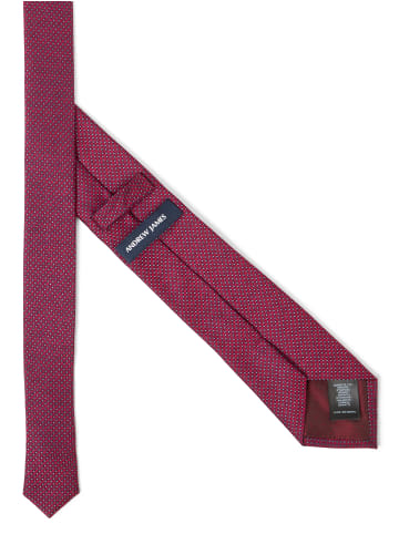 Andrew James Krawatte in bordeaux marine - 0001