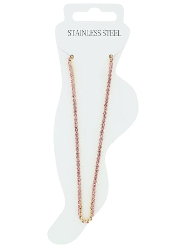 Adeliás Damen Anhänger aus Edelstahl mit Perle in gold