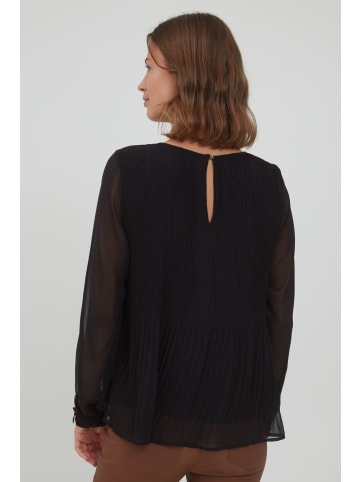 Fransa Langarmbluse FRDAJAPLISSE 1 Blouse - 20609985  Langarmbluse mit Rundhalsausschnitt in schwarz