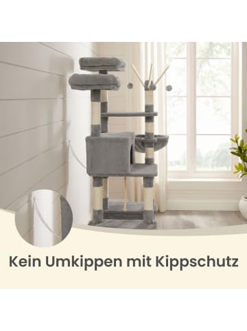 Feandrea Katzenbaum Clawfy in Grau - (B)48.5 x (H)158.6 x (T)48.5 cm