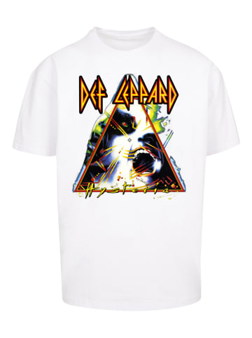 F4NT4STIC Heavy Oversize T-Shirt Def Leppard Hysteria in weiß
