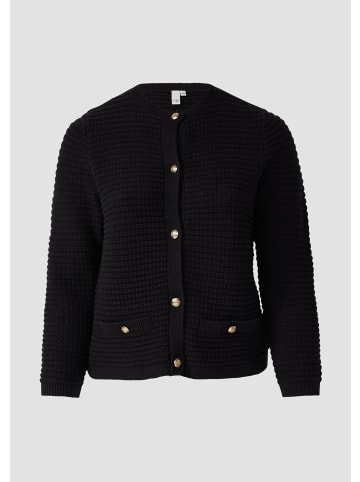 QS Strickjacke in 9999_schwarz