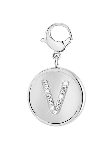 Lucardi Anhänger "Buchstabe V" Rund