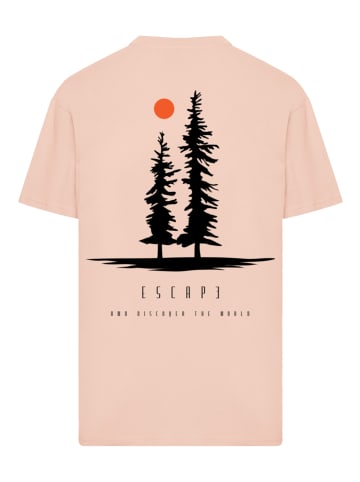 F4NT4STIC Heavy Oversize T-Shirt Oversize Escape Discover the World Pinetree in amber