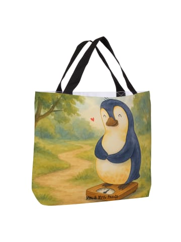 Mr. & Mrs. Panda Shopper Pinguin Diät Design ohne Spruch in Weiß
