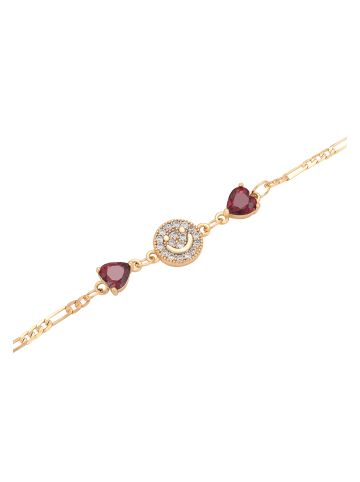 faina Women Bracelet in Rose Gold Red