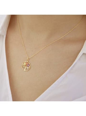 Amor Kette mit Anhänger Silber 925, gelbvergoldet in Gold