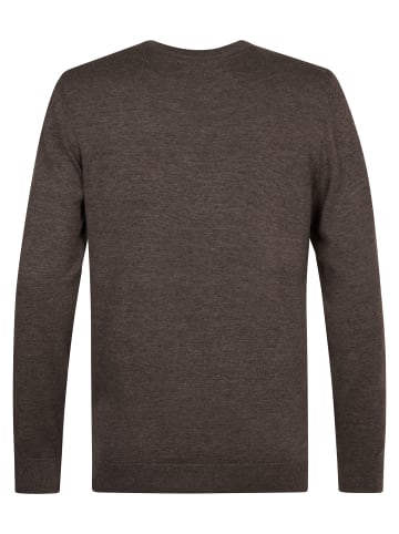 Petrol Industries Feinstrickpullover Steamboat in Braun