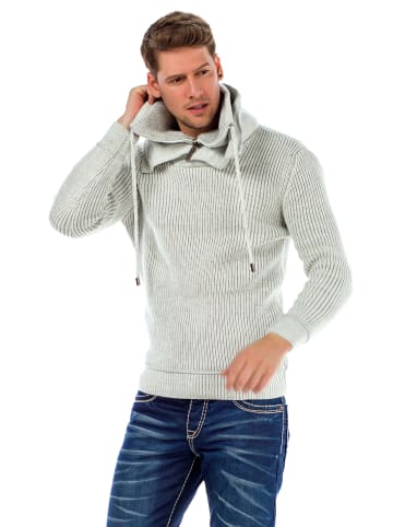 Cipo & Baxx Strickpullover in Grey